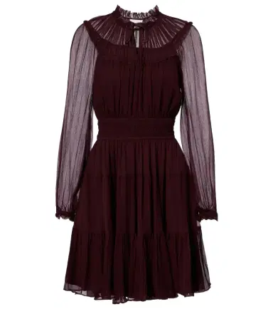 Ulla Johnson Ava tie-neck silk chiffon minidress | Thumbnail 1