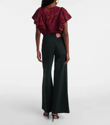 Ulla Johnson Bianca high-rise cotton wide-leg pants | Thumbnail 5 Ulla Johnson Bianca high-rise cotton wide-leg pants | Thumbnail 5