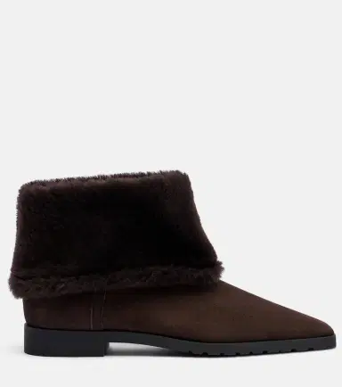 TOTEME Shearling-lined suede ankle boots | Thumbnail 4 TOTEME Shearling-lined suede ankle boots | Thumbnail 4