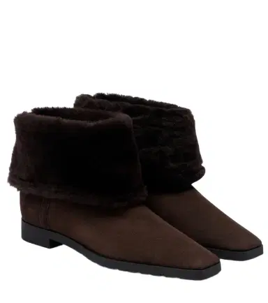 TOTEME Shearling-lined suede ankle boots | Thumbnail 1 TOTEME Shearling-lined suede ankle boots | Thumbnail 1