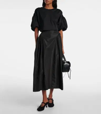 Noir Kei Ninomiya Gathered cotton jersey T-shirt | Thumbnail 3