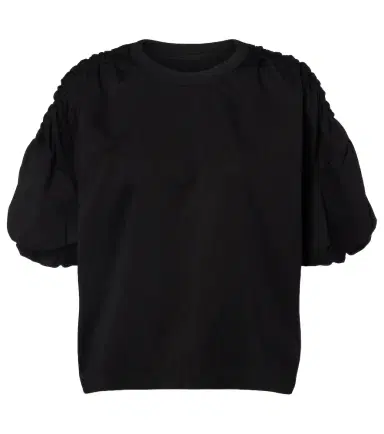 Noir Kei Ninomiya Gathered cotton jersey T-shirt | Thumbnail 1