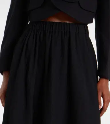 Noir Kei Ninomiya Wool-blend midi skirt | Thumbnail 3 Noir Kei Ninomiya Wool-blend midi skirt | Thumbnail 3