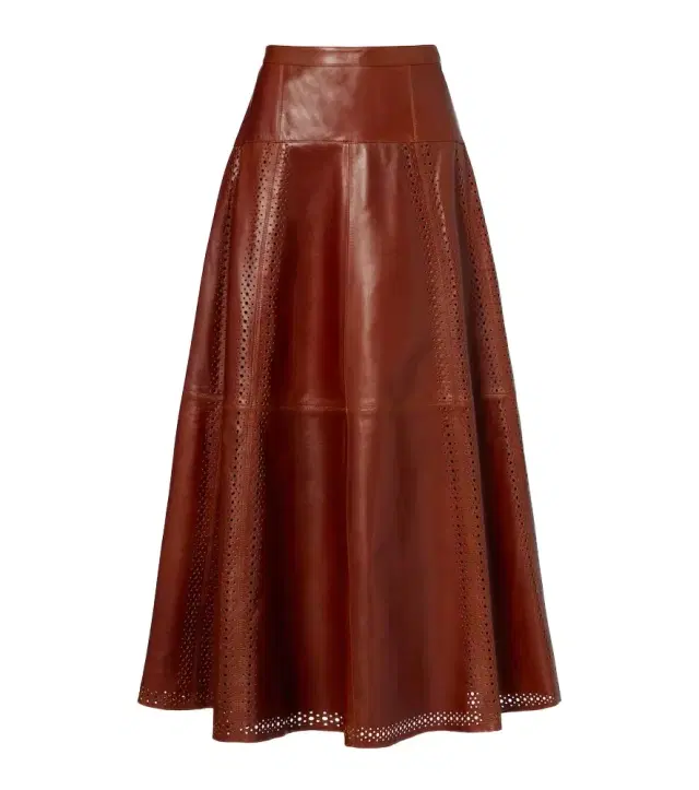 Ulla Johnson Aninda leather midi skirt