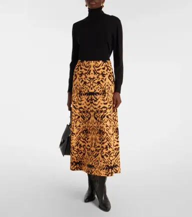 Ulla Johnson Lani jacquard midi skirt | Thumbnail 4