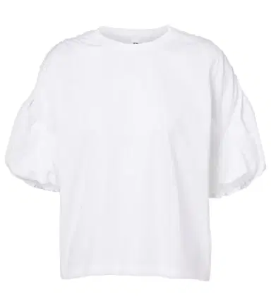 Noir Kei Ninomiya Gathered cotton jersey T-shirt | Thumbnail 1