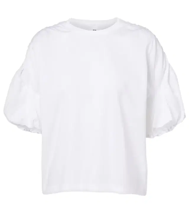 Noir Kei Ninomiya Gathered cotton jersey T-shirt