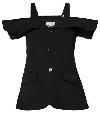 Noir Kei Ninomiya Cutout wool top | Thumbnail 1 Noir Kei Ninomiya Cutout wool top | Thumbnail 1