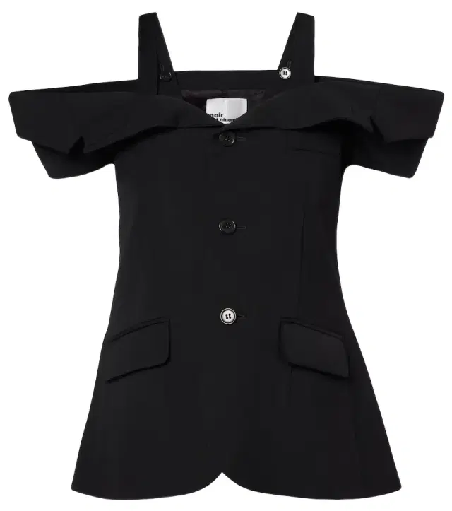 Noir Kei Ninomiya Cutout wool top