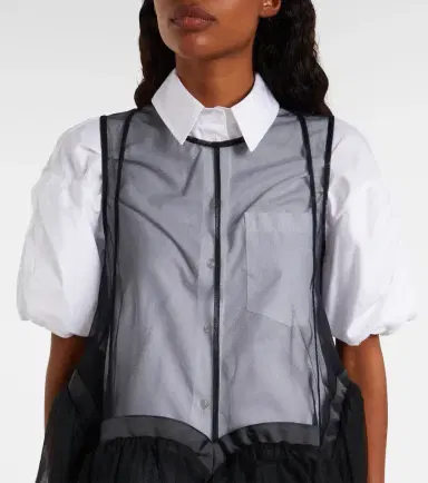Noir Kei Ninomiya Tulle midi dress | Thumbnail 3 Noir Kei Ninomiya Tulle midi dress | Thumbnail 3
