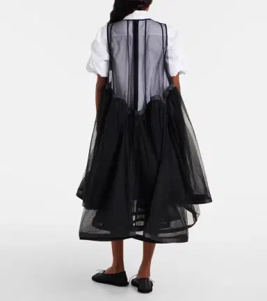 Noir Kei Ninomiya Tulle midi dress | Thumbnail 4 Noir Kei Ninomiya Tulle midi dress | Thumbnail 4