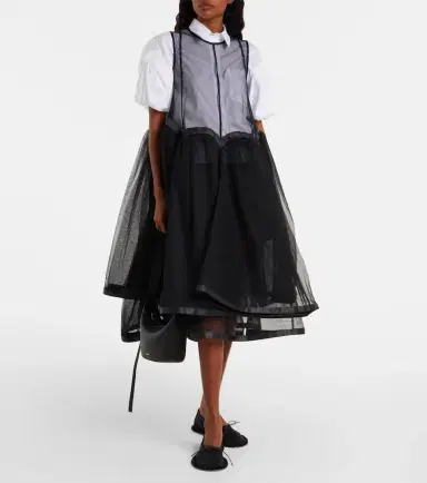 Noir Kei Ninomiya Tulle midi dress | Thumbnail 5 Noir Kei Ninomiya Tulle midi dress | Thumbnail 5