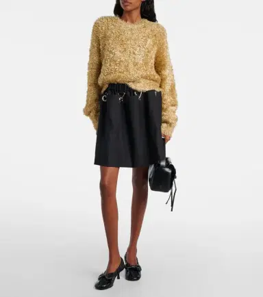 Noir Kei Ninomiya Wool miniskirt | Thumbnail 3