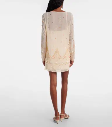 Xu Zhi Embellished chiffon minidress | Thumbnail 3