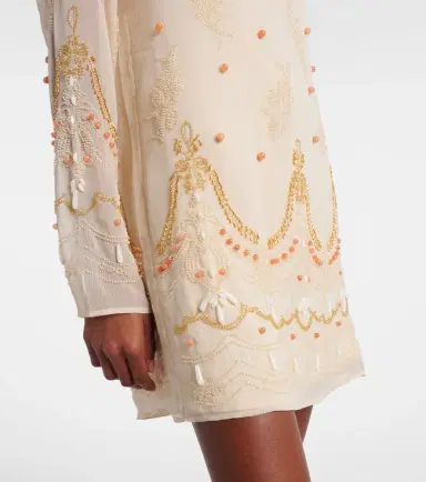 Xu Zhi Embellished chiffon minidress | Thumbnail 4