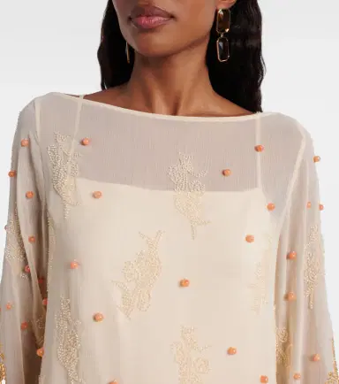 Xu Zhi Embellished chiffon minidress | Thumbnail 5