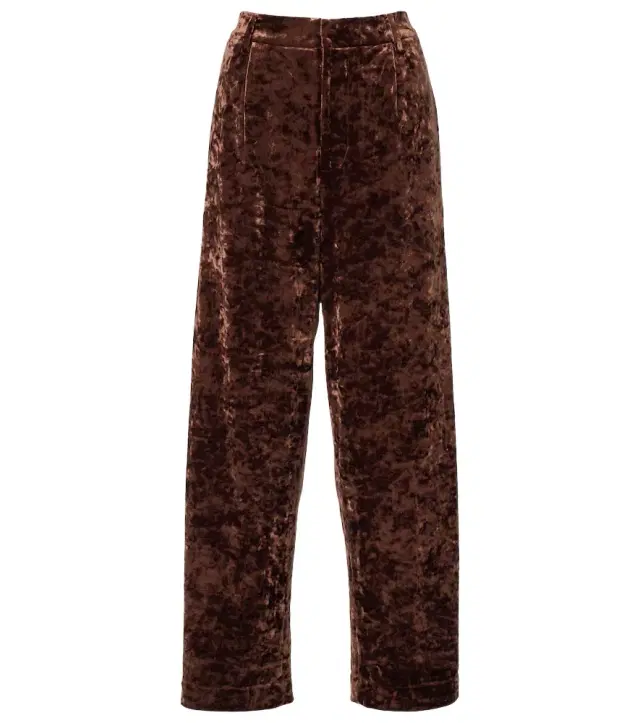 Xu Zhi Velvet straight pants
