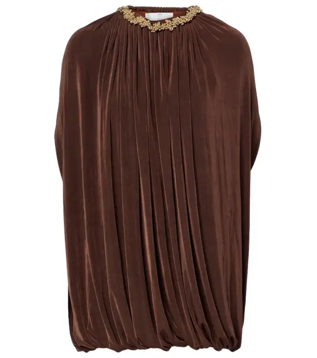 Xu Zhi Embellished draped minidress