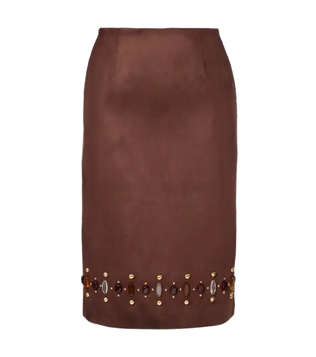 Xu Zhi Embellished pencil skirt