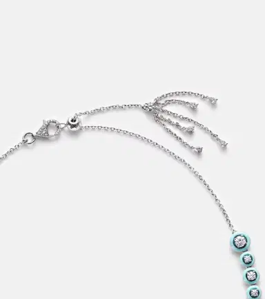 Kamyen Polka Dots 18kt white gold and enamel necklace with diamonds | Thumbnail 2 Kamyen Polka Dots 18kt white gold and enamel necklace with diamonds | Thumbnail 2