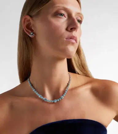 Kamyen Polka Dots 18kt white gold and enamel necklace with diamonds | Thumbnail 5 Kamyen Polka Dots 18kt white gold and enamel necklace with diamonds | Thumbnail 5