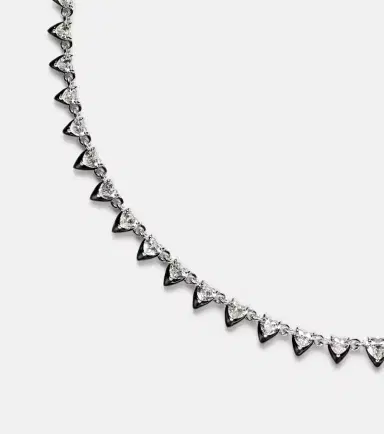 Kamyen Heart 18kt white gold and enamel choker with diamonds | Thumbnail 2 Kamyen Heart 18kt white gold and enamel choker with diamonds | Thumbnail 2