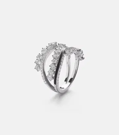 Kamyen Twist 18kt white gold and enamel ring with diamonds | Thumbnail 2 Kamyen Twist 18kt white gold and enamel ring with diamonds | Thumbnail 2