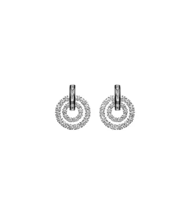 Kamyen Diana 18kt white gold and enamel earrings with diamonds | Thumbnail 1