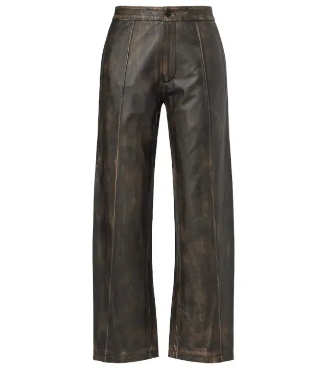 Jacques Wei High-rise leather wide-leg pants