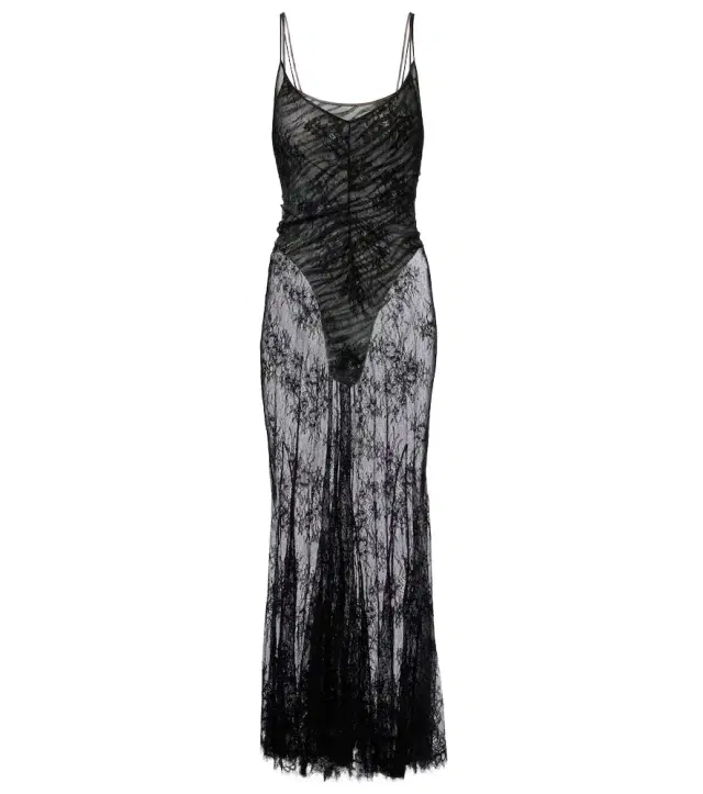 Jacques Wei Jersey bodysuit and silk maxi dress set