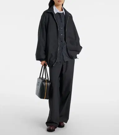 The Frankie Shop Baxter plaid wide-leg pants | Thumbnail 4
