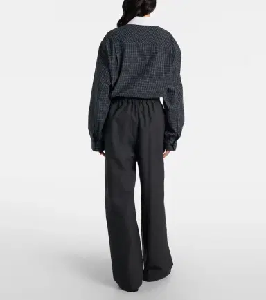 The Frankie Shop Baxter plaid wide-leg pants | Thumbnail 5