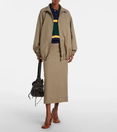 The Frankie Shop Baxter houndstooth blouson jacket | Thumbnail 4