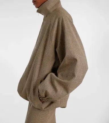 The Frankie Shop Baxter houndstooth blouson jacket | Thumbnail 5