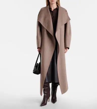 The Frankie Shop Leroy wool-blend wrap coat | Thumbnail 3