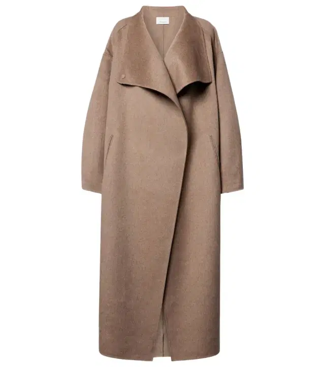Leroy wool-blend wrap coat