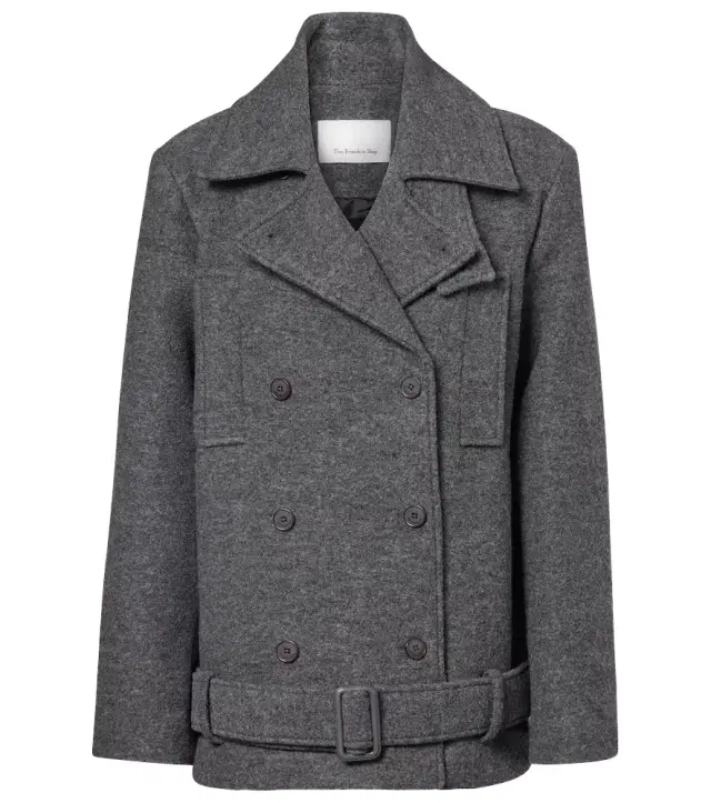 The Frankie Shop Scothern virgin wool peacoat