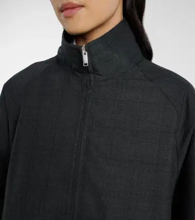 The Frankie Shop Baxter plaid oversized blouson jacket | Thumbnail 5