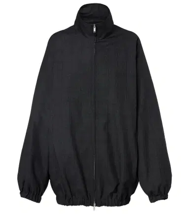 The Frankie Shop Baxter plaid oversized blouson jacket | Thumbnail 1