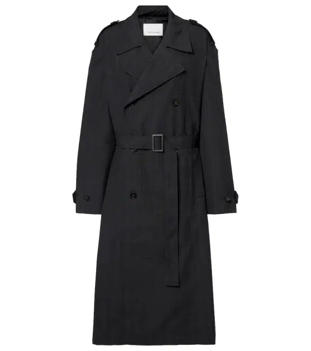 The Frankie Shop Bleecker plaid trench coat