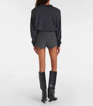 The Frankie Shop Vail virgin wool shorts | Thumbnail 2
