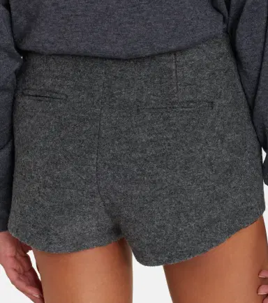The Frankie Shop Vail virgin wool shorts | Thumbnail 4