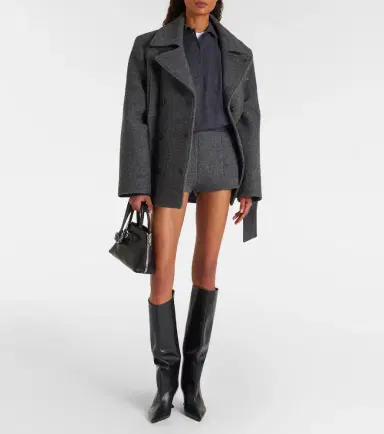 The Frankie Shop Vail virgin wool shorts | Thumbnail 5