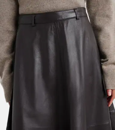 The Frankie Shop Savil leather midi skirt | Thumbnail 5 The Frankie Shop Savil leather midi skirt | Thumbnail 5