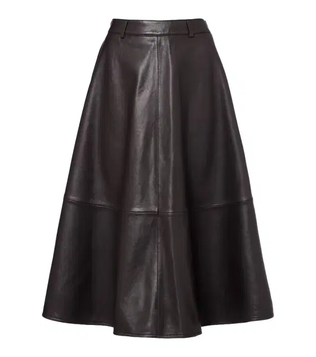 The Frankie Shop Savil leather midi skirt