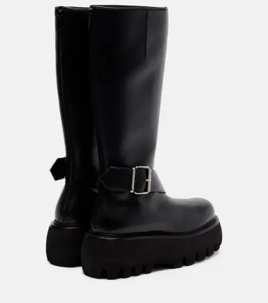 Alexander McQueen Sofa Buckle leather knee-high boots | Thumbnail 3 Alexander McQueen Sofa Buckle leather knee-high boots | Thumbnail 3