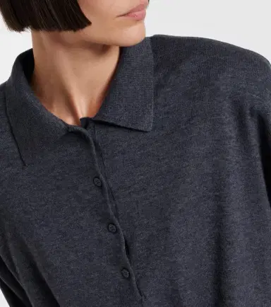 The Frankie Shop Croydon wool-blend polo sweater | Thumbnail 4 The Frankie Shop Croydon wool-blend polo sweater | Thumbnail 4
