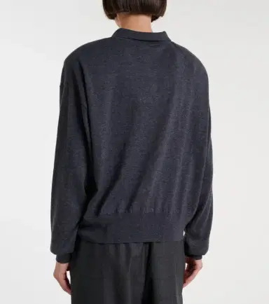 The Frankie Shop Croydon wool-blend polo sweater | Thumbnail 6 The Frankie Shop Croydon wool-blend polo sweater | Thumbnail 6