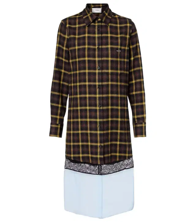 Coperni Checked shirt dress