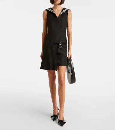 Coperni Belted pleated minidress | Thumbnail 5